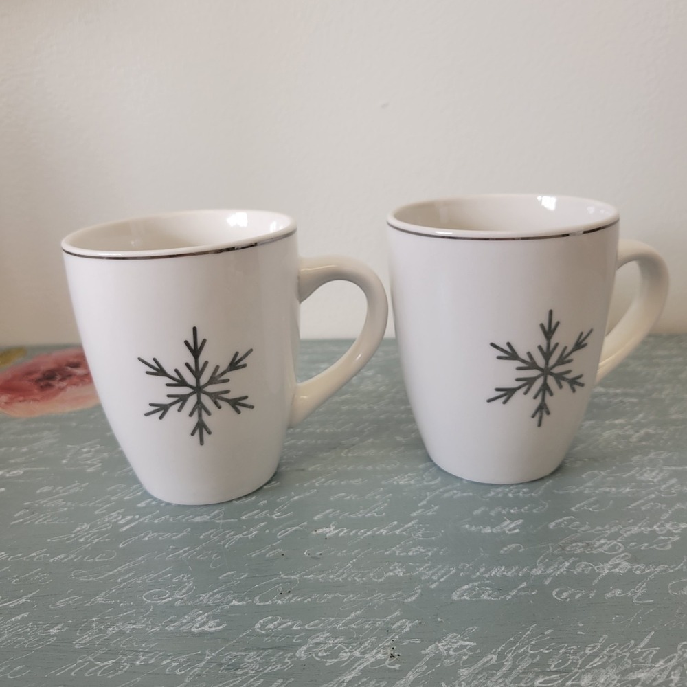 ND Exclusive Snowflake‎ Mugs Set Of 2